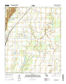 Collinston East Louisiana Current topographic map, 1:24000 scale, 7.5 X 7.5 Minute, Year 2015