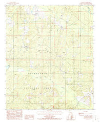 Colquitt Louisiana Historical topographic map, 1:24000 scale, 7.5 X 7.5 Minute, Year 1986