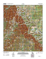 Columbia Louisiana Historical topographic map, 1:24000 scale, 7.5 X 7.5 Minute, Year 2012