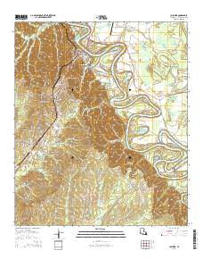 Columbia Louisiana Current topographic map, 1:24000 scale, 7.5 X 7.5 Minute, Year 2015