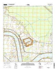 Convent Louisiana Current topographic map, 1:24000 scale, 7.5 X 7.5 Minute, Year 2015