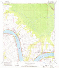 Convent Louisiana Historical topographic map, 1:24000 scale, 7.5 X 7.5 Minute, Year 1962