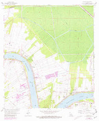 Convent Louisiana Historical topographic map, 1:24000 scale, 7.5 X 7.5 Minute, Year 1962