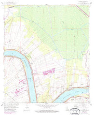 Convent Louisiana Historical topographic map, 1:24000 scale, 7.5 X 7.5 Minute, Year 1962