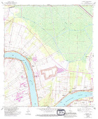 Convent Louisiana Historical topographic map, 1:24000 scale, 7.5 X 7.5 Minute, Year 1962