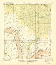 Convent Louisiana Historical topographic map, 1:31680 scale, 7.5 X 7.5 Minute, Year 1946