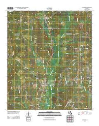 Converse Louisiana Historical topographic map, 1:24000 scale, 7.5 X 7.5 Minute, Year 2012