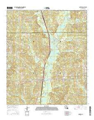 Converse Louisiana Current topographic map, 1:24000 scale, 7.5 X 7.5 Minute, Year 2015