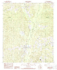 Converse Louisiana Historical topographic map, 1:24000 scale, 7.5 X 7.5 Minute, Year 1989