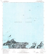 Coquille Point Louisiana Historical topographic map, 1:24000 scale, 7.5 X 7.5 Minute, Year 1971