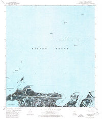 Coquille Point Louisiana Historical topographic map, 1:24000 scale, 7.5 X 7.5 Minute, Year 1971