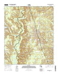 Cotton Valley Louisiana Current topographic map, 1:24000 scale, 7.5 X 7.5 Minute, Year 2015