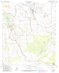 Cottonport Louisiana Historical topographic map, 1:24000 scale, 7.5 X 7.5 Minute, Year 1966