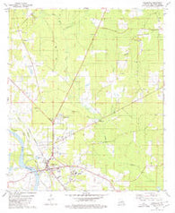 Coushatta Louisiana Historical topographic map, 1:24000 scale, 7.5 X 7.5 Minute, Year 1979