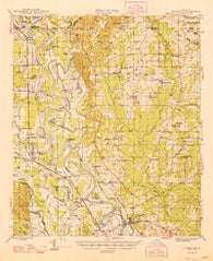 Coushatta Louisiana Historical topographic map, 1:62500 scale, 15 X 15 Minute, Year 1948