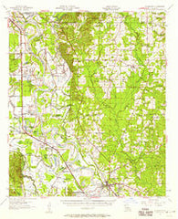 Coushatta Louisiana Historical topographic map, 1:62500 scale, 15 X 15 Minute, Year 1957