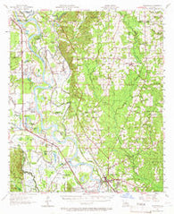 Coushatta Louisiana Historical topographic map, 1:62500 scale, 15 X 15 Minute, Year 1957