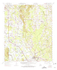 Coushatta Louisiana Historical topographic map, 1:62500 scale, 15 X 15 Minute, Year 1957