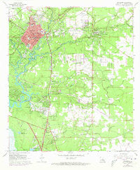Covington Louisiana Historical topographic map, 1:24000 scale, 7.5 X 7.5 Minute, Year 1968