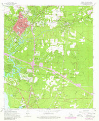 Covington Louisiana Historical topographic map, 1:24000 scale, 7.5 X 7.5 Minute, Year 1968