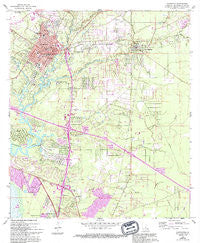 Covington Louisiana Historical topographic map, 1:24000 scale, 7.5 X 7.5 Minute, Year 1968