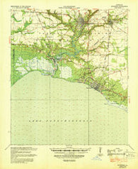 Covington Louisiana Historical topographic map, 1:62500 scale, 15 X 15 Minute, Year 1939