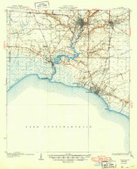 Covington Louisiana Historical topographic map, 1:62500 scale, 15 X 15 Minute, Year 1935