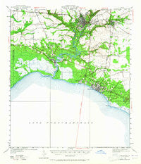 Covington Louisiana Historical topographic map, 1:62500 scale, 15 X 15 Minute, Year 1950