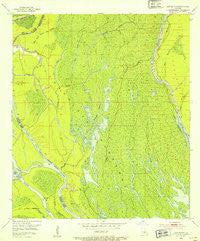 Cow Bayou Louisiana Historical topographic map, 1:24000 scale, 7.5 X 7.5 Minute, Year 1953