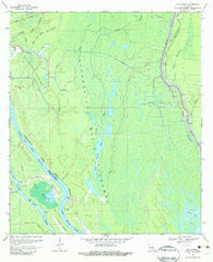 Cow Bayou Louisiana Historical topographic map, 1:24000 scale, 7.5 X 7.5 Minute, Year 1969