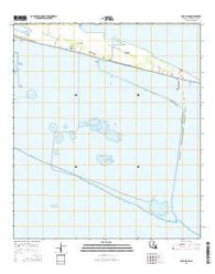 Cow Island Louisiana Current topographic map, 1:24000 scale, 7.5 X 7.5 Minute, Year 2015