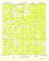 Crains Creek Louisiana Historical topographic map, 1:31680 scale, 7.5 X 7.5 Minute, Year 1950