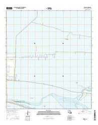 Creole Louisiana Current topographic map, 1:24000 scale, 7.5 X 7.5 Minute, Year 2015