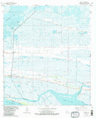 Creole Louisiana Historical topographic map, 1:24000 scale, 7.5 X 7.5 Minute, Year 1982