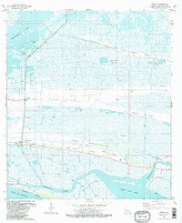 Creole Louisiana Historical topographic map, 1:24000 scale, 7.5 X 7.5 Minute, Year 1982
