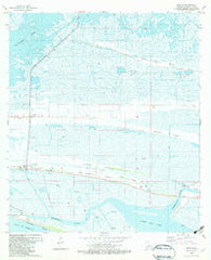 Creole Louisiana Historical topographic map, 1:24000 scale, 7.5 X 7.5 Minute, Year 1982