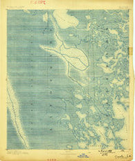 Creole Louisiana Historical topographic map, 1:62500 scale, 15 X 15 Minute, Year 1892