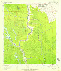Crescent Louisiana Historical topographic map, 1:24000 scale, 7.5 X 7.5 Minute, Year 1953