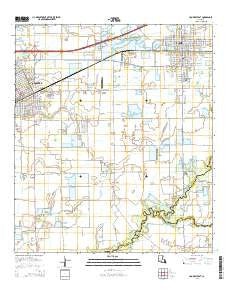 Crowley East Louisiana Current topographic map, 1:24000 scale, 7.5 X 7.5 Minute, Year 2015
