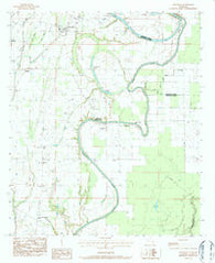 Crowville Louisiana Historical topographic map, 1:24000 scale, 7.5 X 7.5 Minute, Year 1983