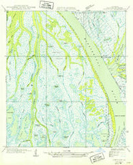 Cubits Gap Louisiana Historical topographic map, 1:31680 scale, 7.5 X 7.5 Minute, Year 1949