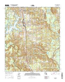 Cullen Louisiana Current topographic map, 1:24000 scale, 7.5 X 7.5 Minute, Year 2015