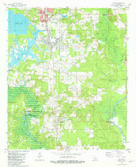 Cullen Louisiana Historical topographic map, 1:24000 scale, 7.5 X 7.5 Minute, Year 1981
