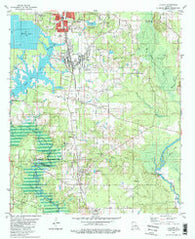 Cullen Louisiana Historical topographic map, 1:24000 scale, 7.5 X 7.5 Minute, Year 1981