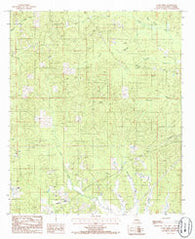 Curr Creek Louisiana Historical topographic map, 1:24000 scale, 7.5 X 7.5 Minute, Year 1985