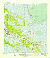 Cut-Off Louisiana Historical topographic map, 1:62500 scale, 15 X 15 Minute, Year 1941