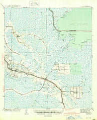 Cut-Off Louisiana Historical topographic map, 1:62500 scale, 15 X 15 Minute, Year 1941