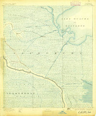 Cut-Off Louisiana Historical topographic map, 1:62500 scale, 15 X 15 Minute, Year 1892