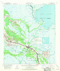 Cut Off Louisiana Historical topographic map, 1:62500 scale, 15 X 15 Minute, Year 1963