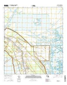 Cut Off Louisiana Current topographic map, 1:24000 scale, 7.5 X 7.5 Minute, Year 2015